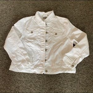 white denim jacket size L